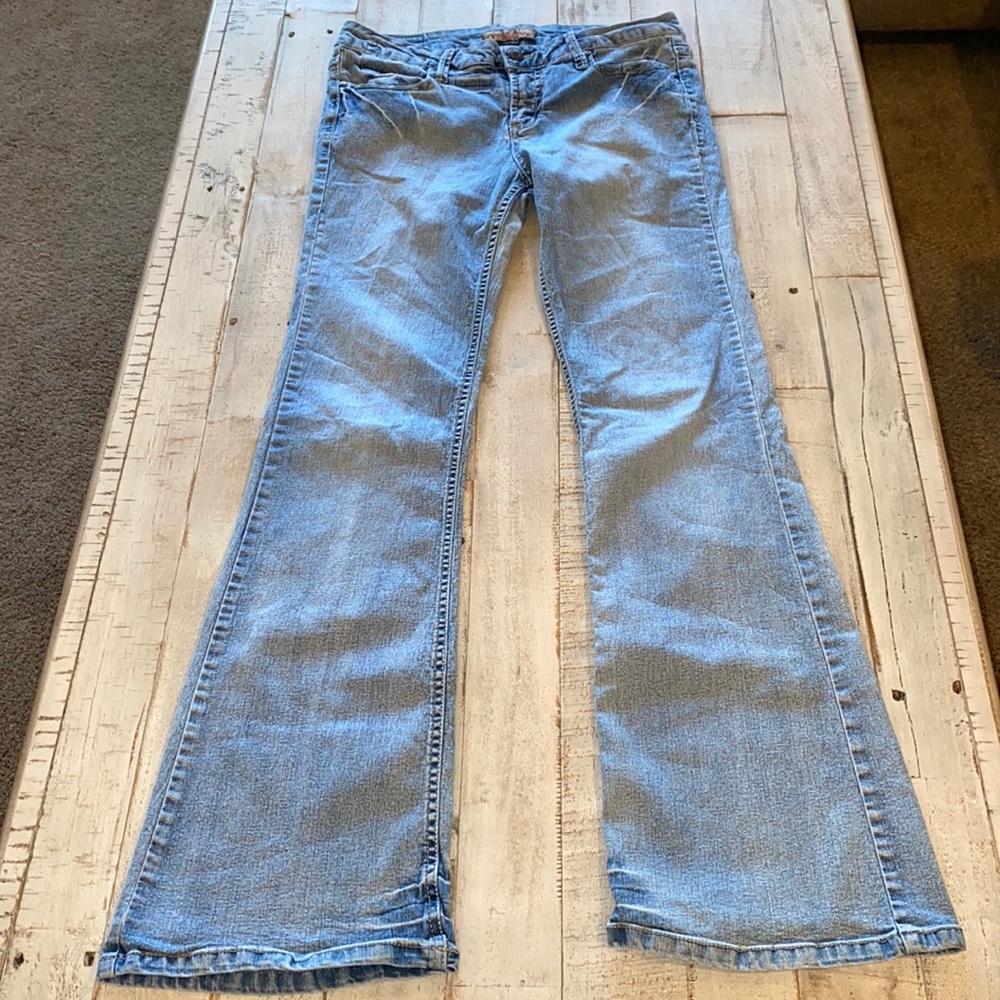 EUC vintage 11 Paris Blues flare stretch jeans